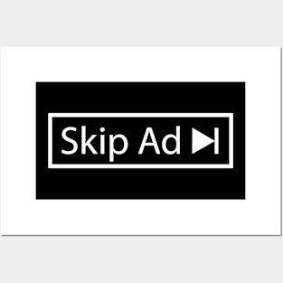 Skip Ad t-shirt Posters and Art